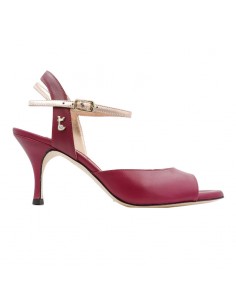Tangolera Iris Bordeaux chaussures de tango Veryfine Zurich – Talon de 7cm