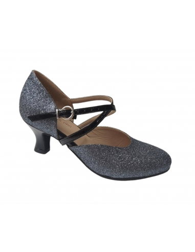 Ballroom dance shoes, glitter with 5,5cm heel for salsa, ballroom, tango
