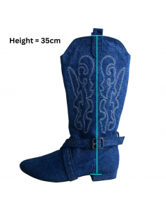 Linedance Tanz-Stiefel aus Denim für die Dancenight oder Tanzkurs 2