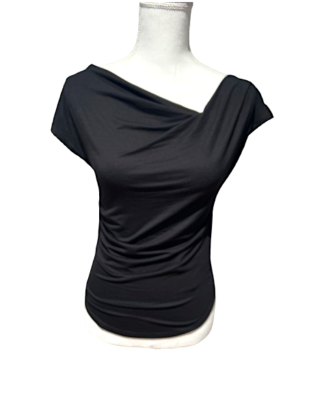 This lovely dance top in black is perfect for salsa or tango