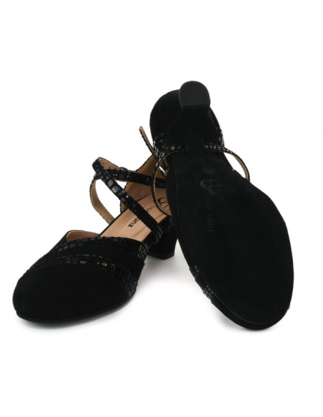 Top Tanz Tosca 3342 – extra wide leather dance shoes, 4.5cm heel in Zurich