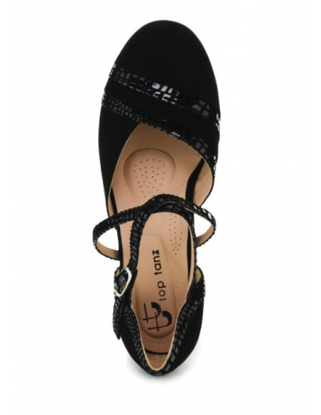 Top Tanz Tosca 3342 – extra wide leather dance shoes, 4.5cm heel in Zurich