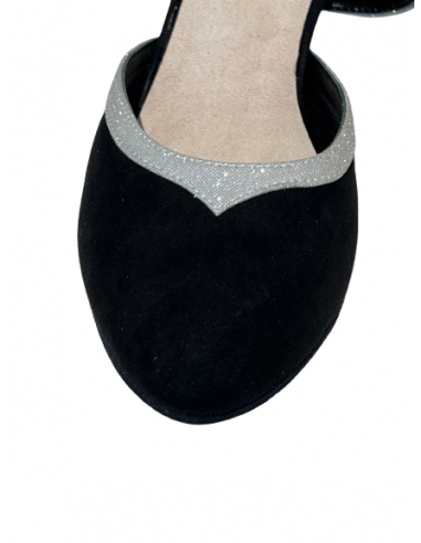 Exklusive italienische Tanzschuhe | Wildleder & Glitter | Veryfine Zürich