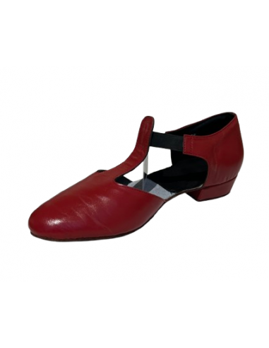 Greek Dance Sandal made of soft wine red leather for all types of dance.