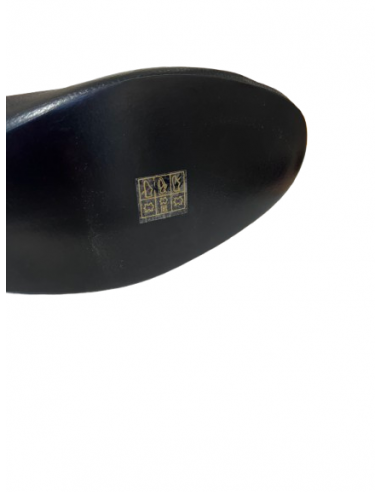 Men's dance boot made of black leather for line dancing