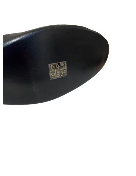 Bottes de danse pour hommes en cuir de vache noir pour la Linedance