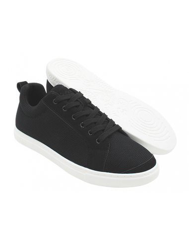 Black linen dance sneaker Rumpf Leo with outdoor sole,  pivot points for salsa, linedance