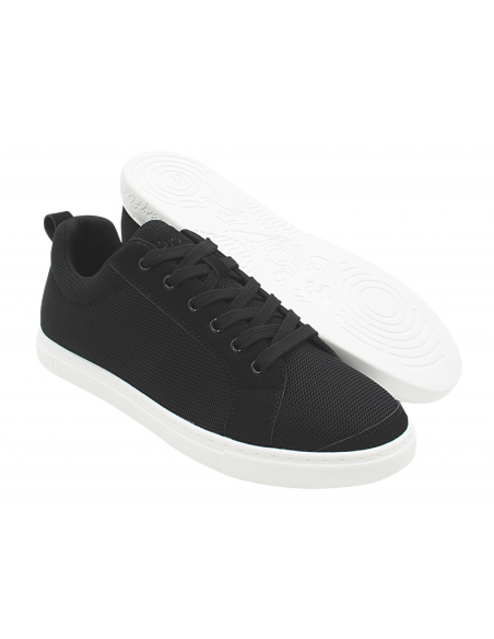 Sneaker da ballo in tessuto rete nero come Rumpf Leo con suola in PVC per salsa, linedance