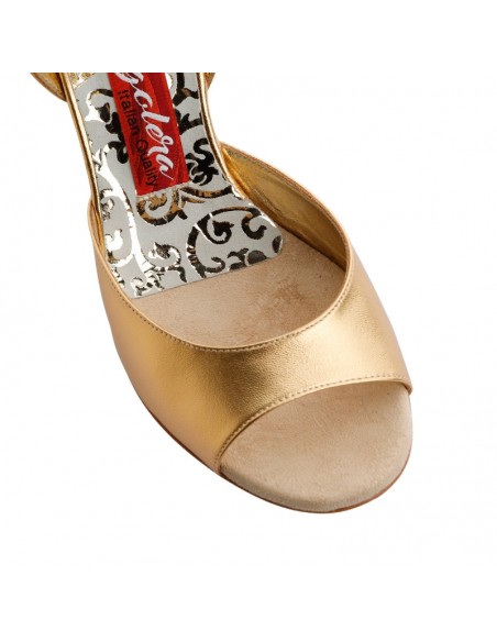 Dance Shoes Zurich - Tangolera A1CL Chaussures de tango dorés