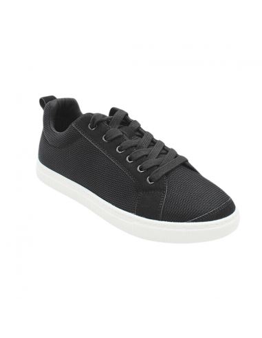 Sneaker da ballo in tessuto rete nero con suola in PVC per salsa, linedance