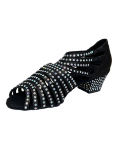 Scarpe da ballo in raso nero per la line dance,  corsi di ballo 2