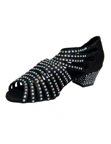 Scarpe da ballo in raso nero per la line dance,  corsi di ballo
