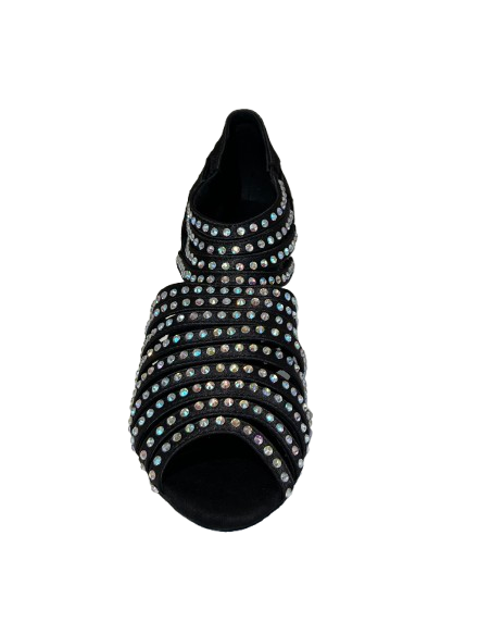 Scarpe da ballo in raso nero per la line dance,  corsi di ballo