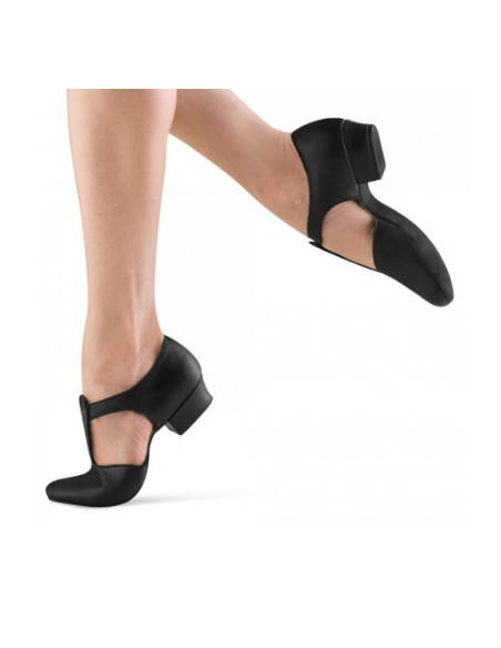 Tanzschuhe Zürich – Merlet Greece, echtes schwarzes Leder, 2.5cm Absatz