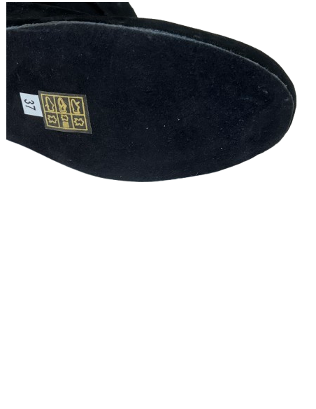 Bequeme schwarze Tanz-Stiefelette in Wildleder für Linedance