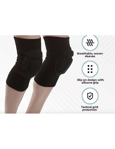 Genouillère élastique en noir pour la danse sur scène, Heels Dance Class