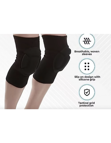 Elasticated knee protector pads in black for Heels Dance Class