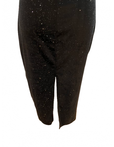 Elegant black velvet dance dress for tango