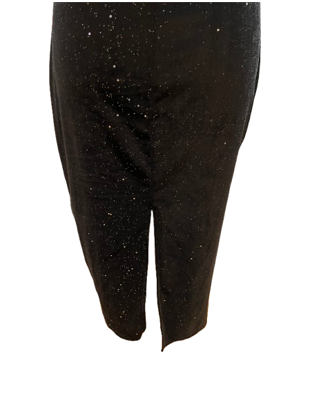 Elegant black velvet dance dress for tango