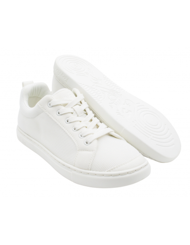 Sneaker da ballo in tessuto rete bianco con suola in PVC per salsa, linedance