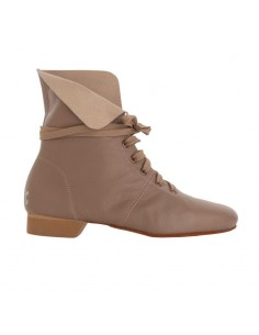 Chaussures de tango Tangolera Selene Stivaletto Taupe Zurich – Talon de 2.5cm