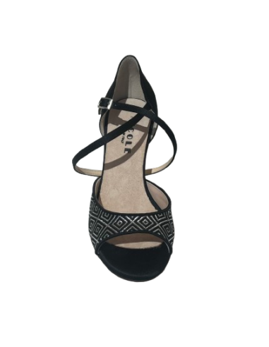 Eleganti scarpe da tango in raso e pelle - Veryfine Dance Shoes Zurich