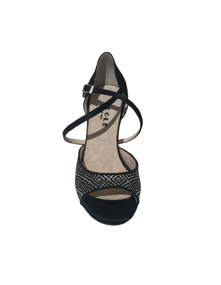 Chaussures de tango élégantes en satin et cuir - Veryfine Dance Shoes Zurich