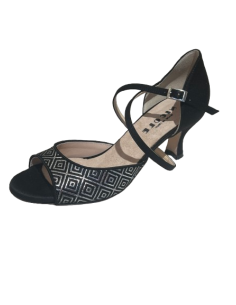 Chaussures de tango élégantes en satin et cuir - Veryfine Dance Shoes Zurich 2
