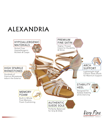 VeryFine S1006CC – Chaussures de danse pour femmes Salsa & Bachata | Zurich