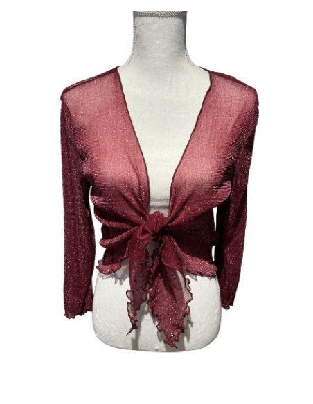 Boléro bordeaux scintillant – Tenue de danse & chaussures de danse Zurich | Robes de danse Zurich