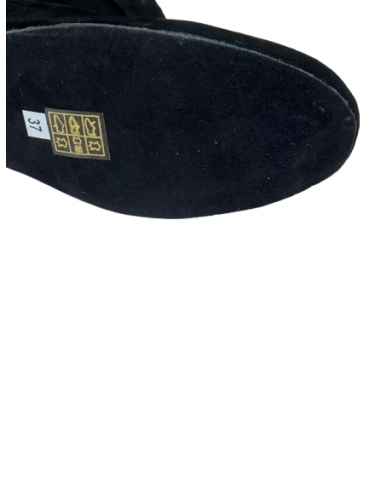 Bequeme schwarze Tanz-Stiefelette in Leder für Linedance