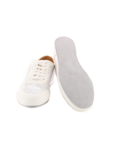 Top Tanz 4013 Ocean Weiss -  Leder Damentanzsneaker – Dance Shoes Zurich