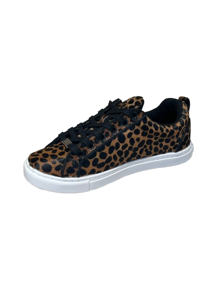 Dance sneaker in Leopard print with red outdoor sole,  pivot points for salsa, linedance