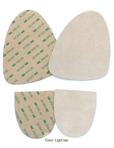 Semelles de rechange autocollantes pour chaussures de danse hommes en cuir daim noir