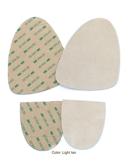 Semelles de rechange autocollantes pour chaussures de danse hommes en cuir daim noir