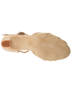 Scarpe da ballo Zurigo – Merlet Karmina French, pelle scamosciata nudo, tacco 5cm 2