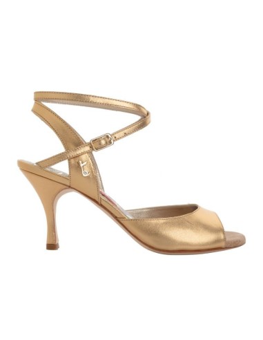Dance Shoes Zurich - Tangolera Anita Gold CL Chaussures de tango dorés