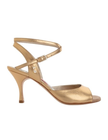 Chaussures de tango Tangolera Anita Gold Veryfine Zurich – Talon de 7cm