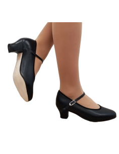 Chaussures de danse Zurich – Merlet Caractère, cuir véritable, talon de 4cm 2