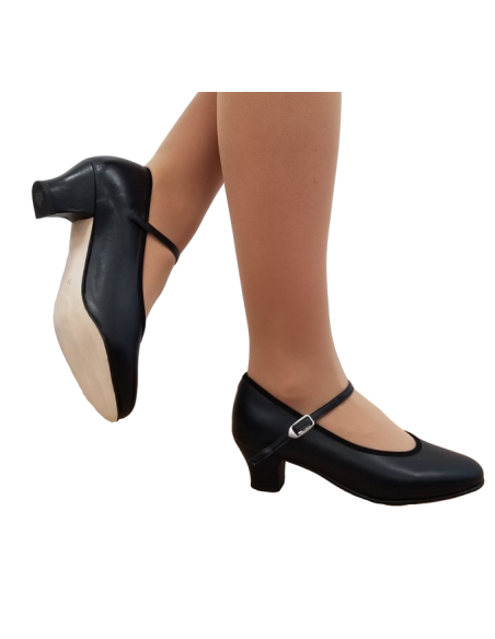 Chaussures de danse Zurich – Merlet Caractère, cuir véritable, talon de 4cm