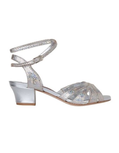 Tangolera Noemi Argento Pitoncino scarpe da ballo - Veryfine Zurigo - tacco 4cm