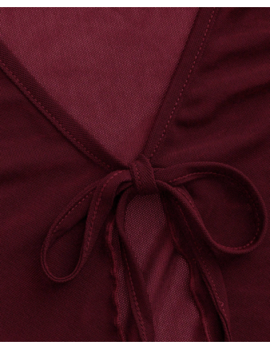 Wine Red Mesh Bolero – Dance Outfit & Dance Shoes Zurich | Dance Dresses Zurich