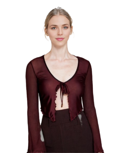 Wine Red Mesh Bolero – Dance Outfit & Dance Shoes Zurich | Dance Dresses Zurich