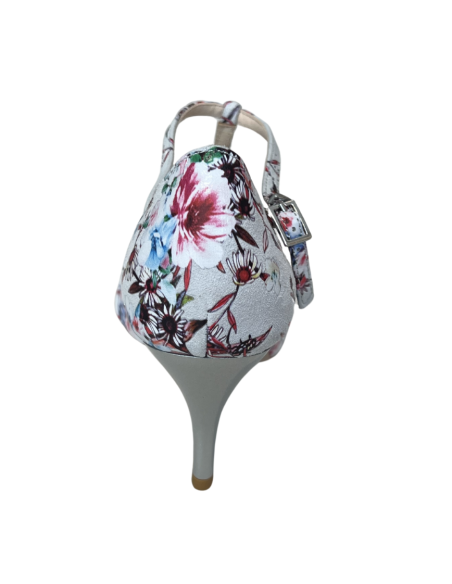 Scarpe da ballo Zurigo – Scarpe da tango in pelle con stampa floreale