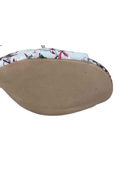 Chaussures de danse Zurich – Chaussures de tango en cuir imprimé floral