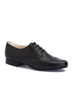 Edle-Herrentanzschuhe aus schwarzem Nappaleder für Tango