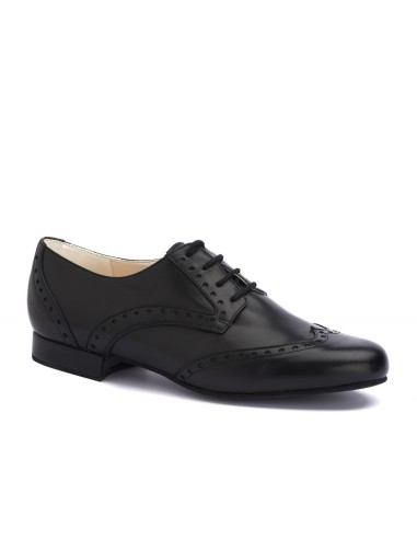 Eleganti  scarpe da ballo da uomo in nappa nera per il tango