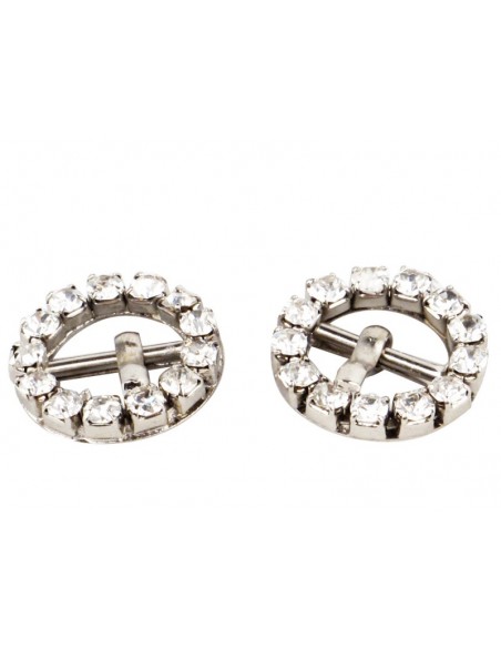 Rhinestone buckles for dance shoes