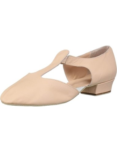 Chaussure de danse demi pointe en cuir souple, pour tous types de danse.