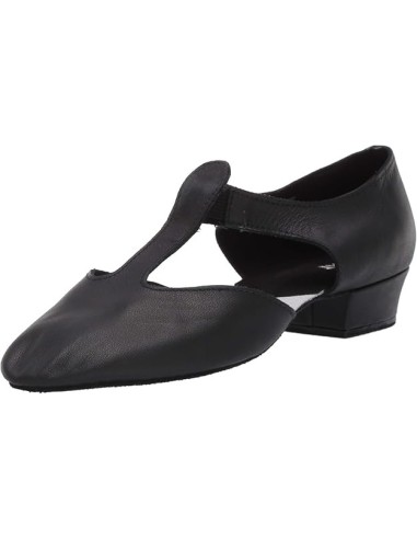 Chaussures de danse Zurich – Merlet Greece, Cuir véritable noir, talon de 2.5cm